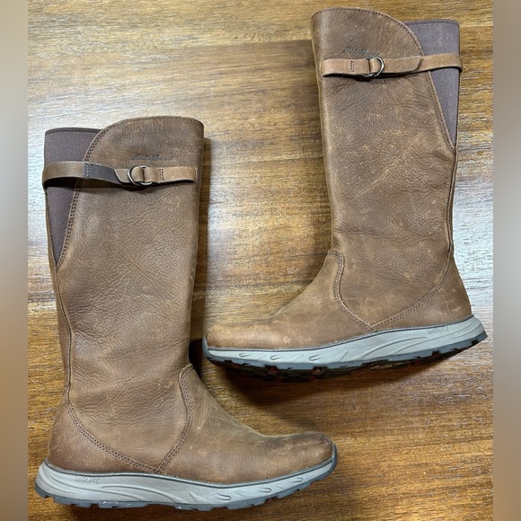Eddie Bauer Women’s US 7 Lodge Boots Oak, Full Grain Leather Boots, Style # 6169 - Picture 1 of 6